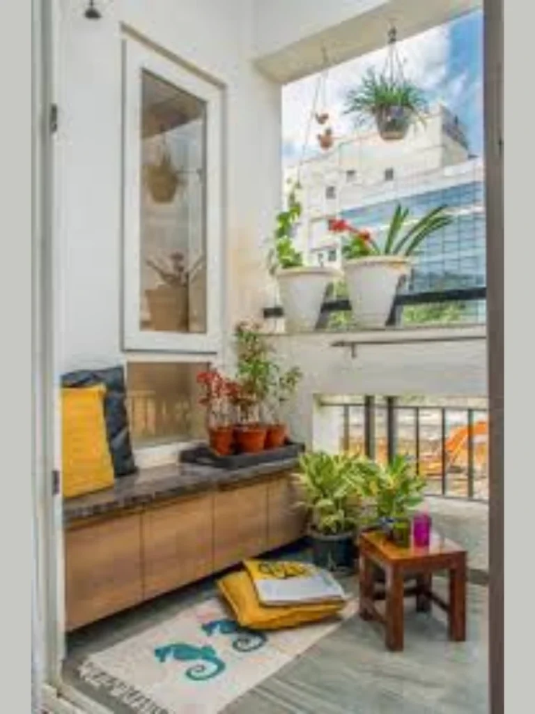 Place a Weatherproof Woven Storage Bench Against Side Walls