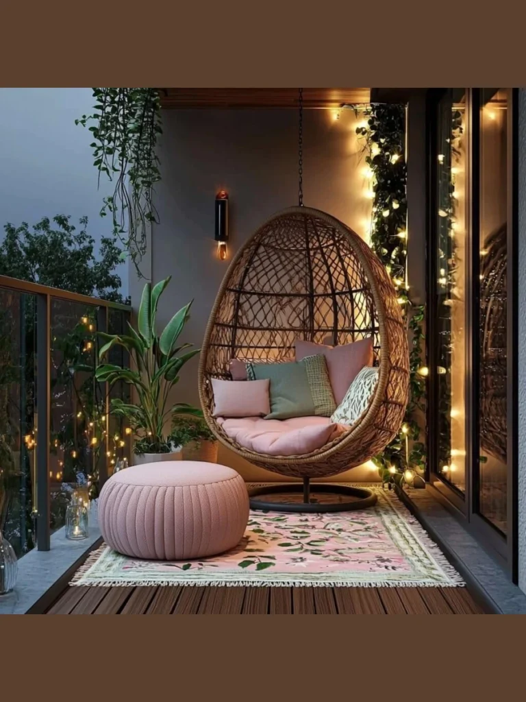 Position an Outdoor Rated Pouf for Flexible Low Profile Seating