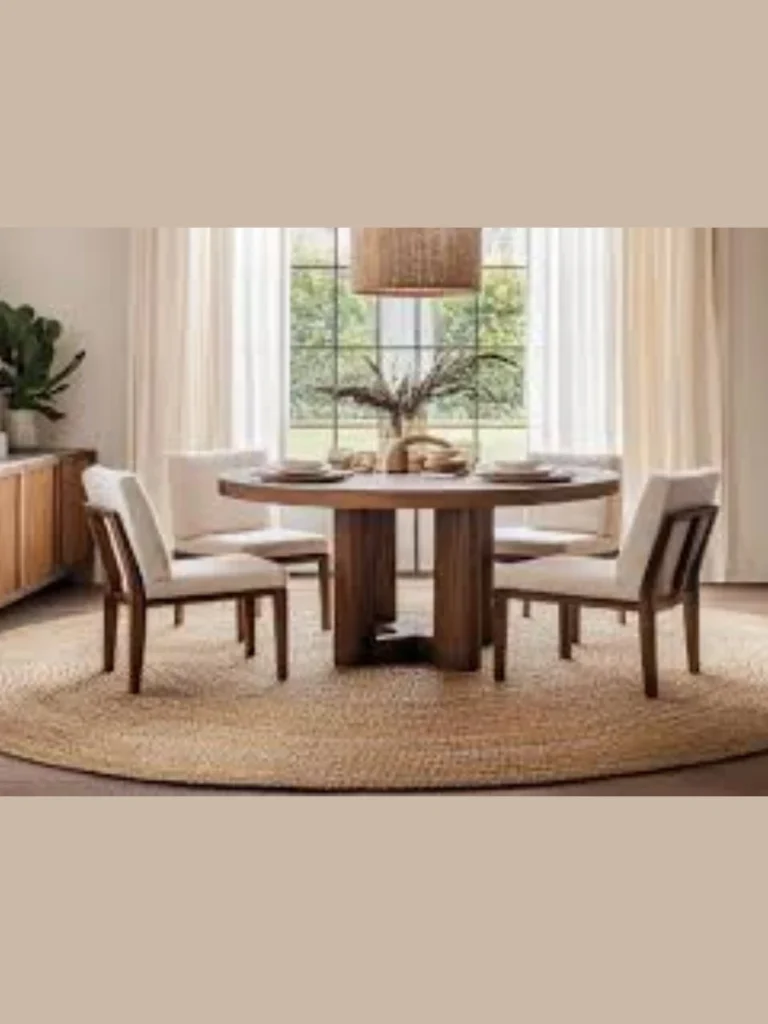 Radiating Circular Jute Floor Carpets
