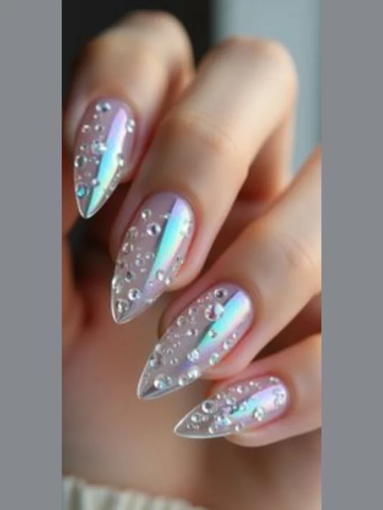 Raised Crystalline Water Droplet Accents