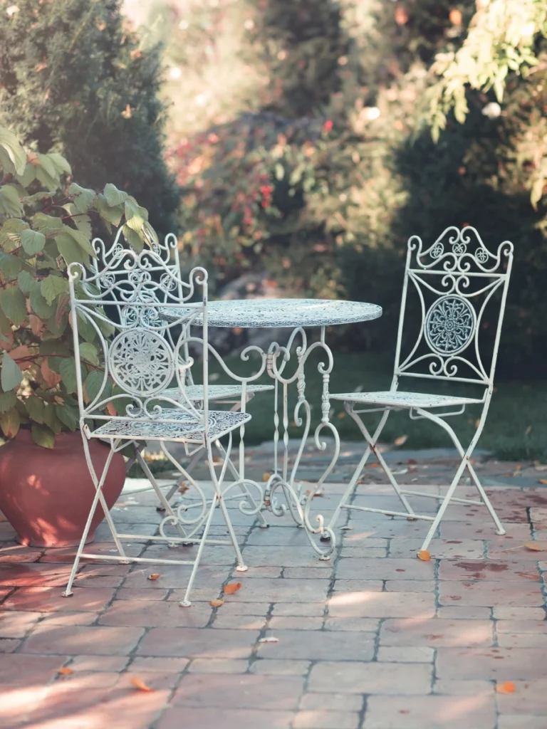 Raw Wrought Iron Bistro Sets