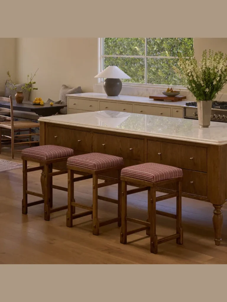 Real Woven Paper Cord Kitchen Bar Stools