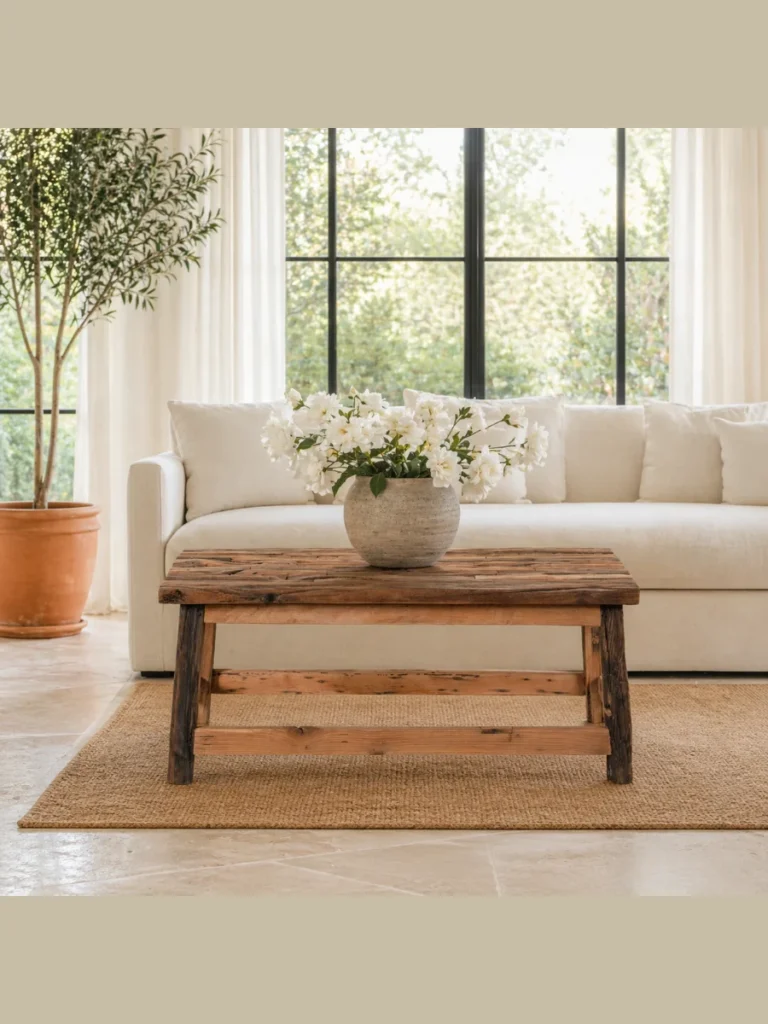 Reclaimed Barn Timber Bench Coffee Tables