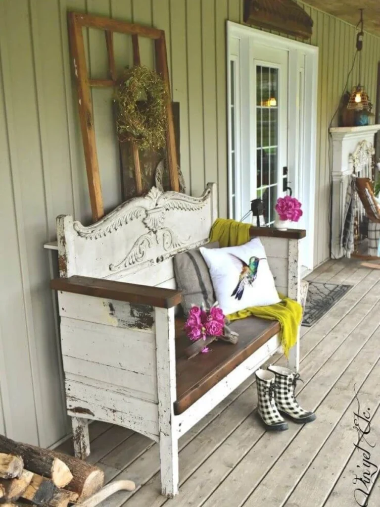 Reclaimed Barn Wood Accent Benches