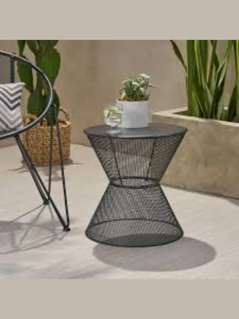 Reclaimed Driftwood Geometric Accent Tables