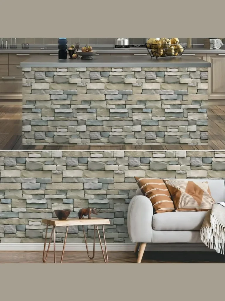 Removable Vinyl Brick Backsplash Wall Decals