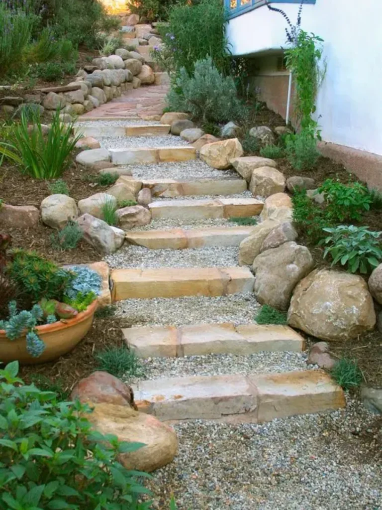 Rough Natural Sandstone Stepping Stones