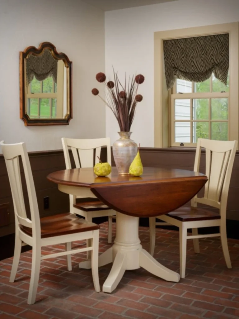 Round Drop Leaf Tables For Cozy Corner Placement