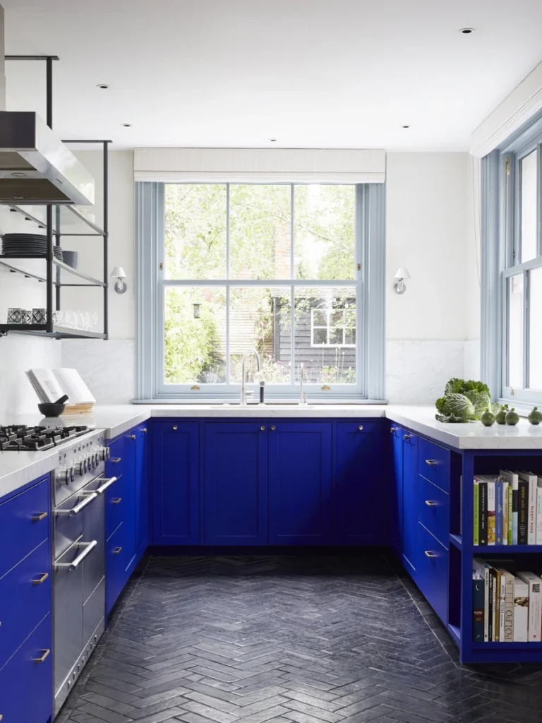 Saturated Cobalt Blue Under Cabinet Glow