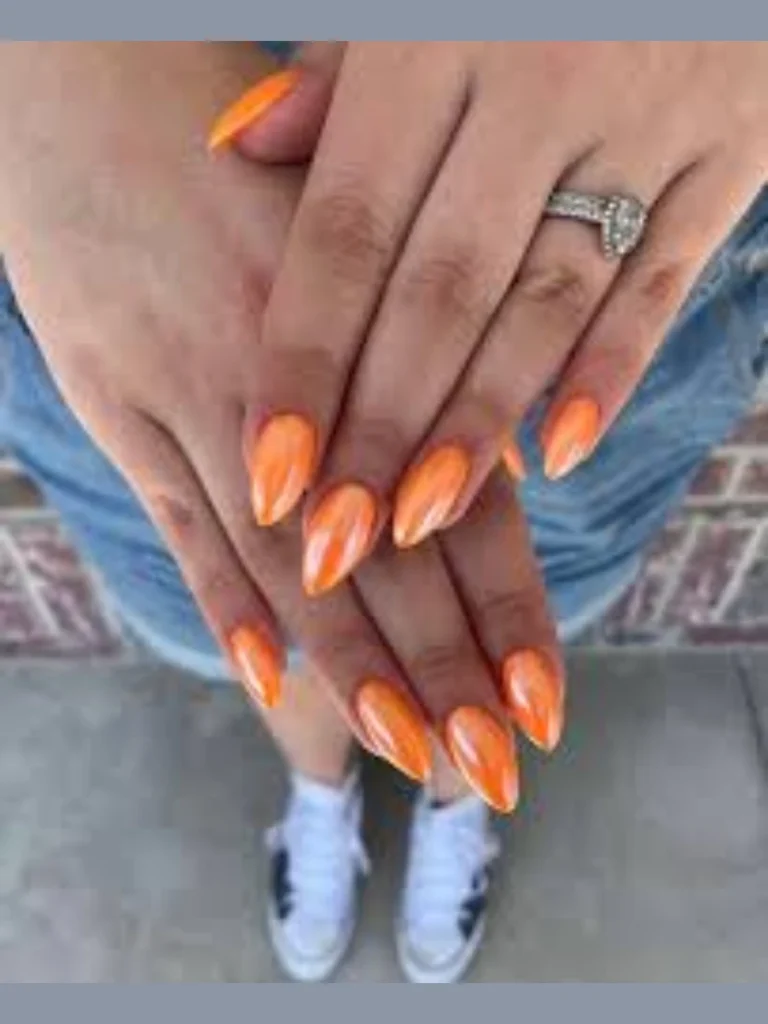 Saturated Neon Coral Half-Moon Segments