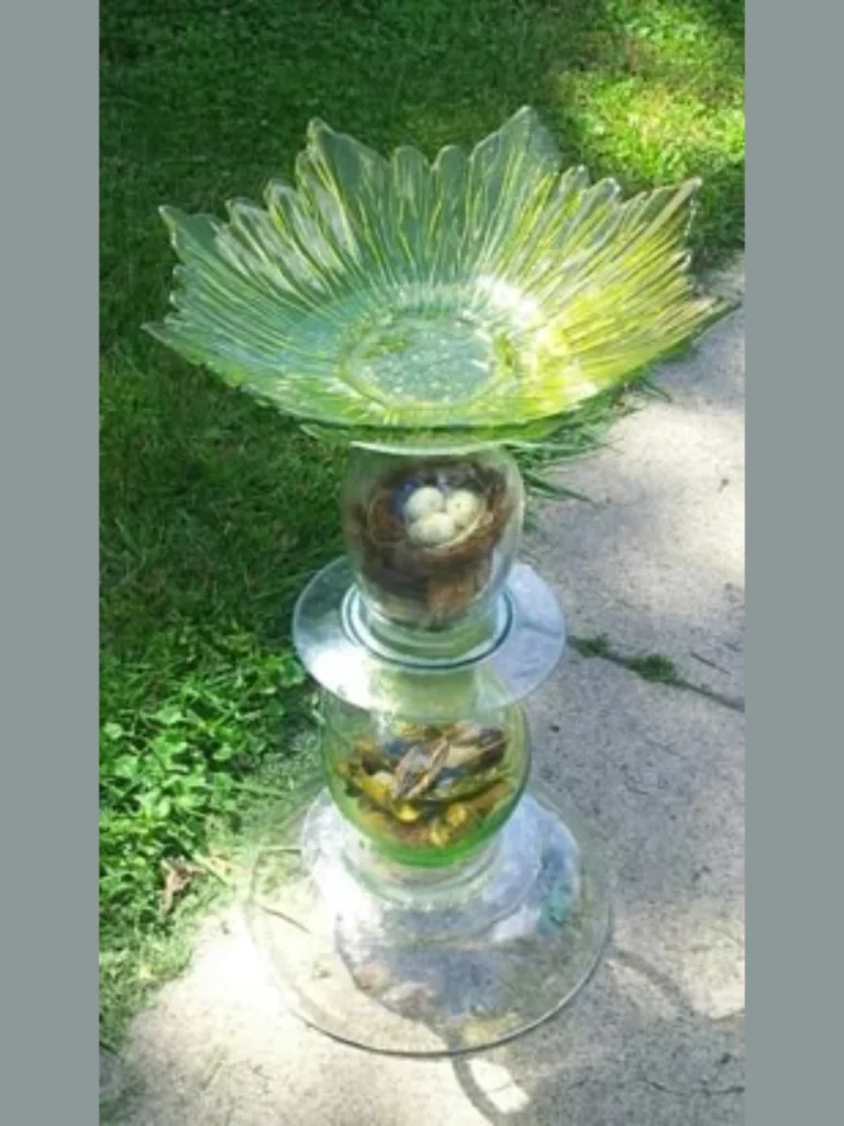 Scalloped Emerald Green Candy Dishes
