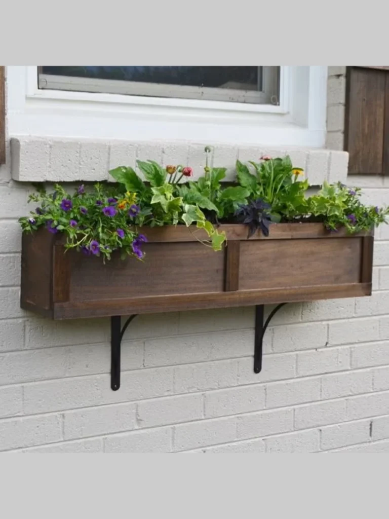 Scrap Wood Pallet Window Planter Boxes