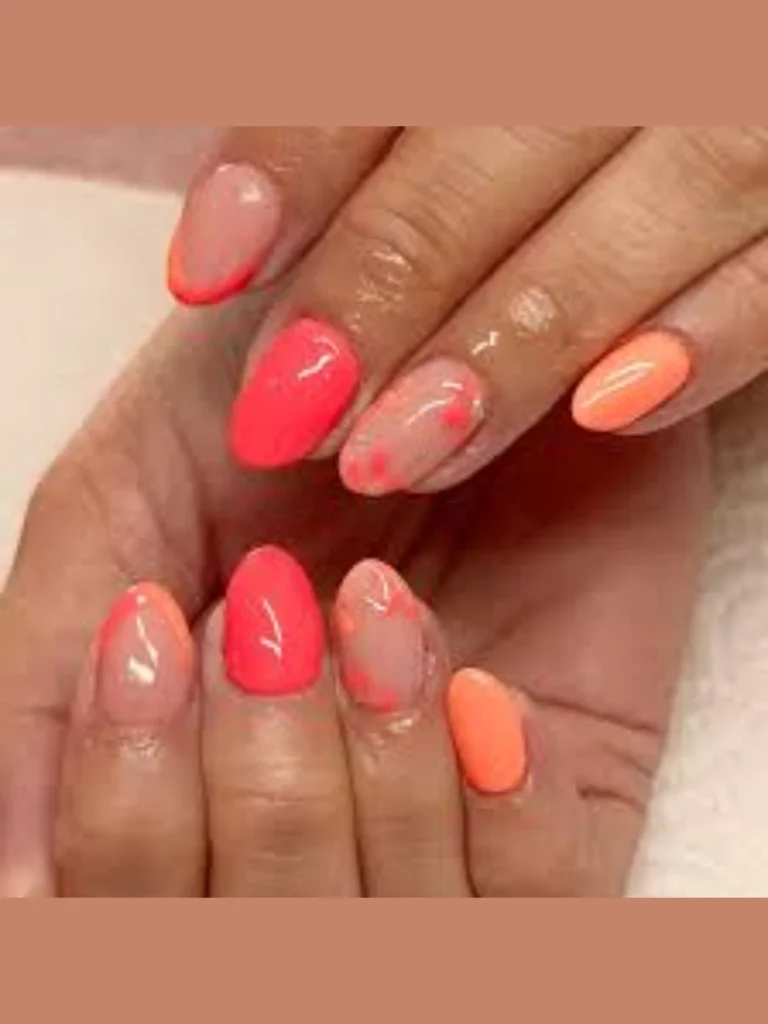 Sculpted Neon Coral Branch Accents