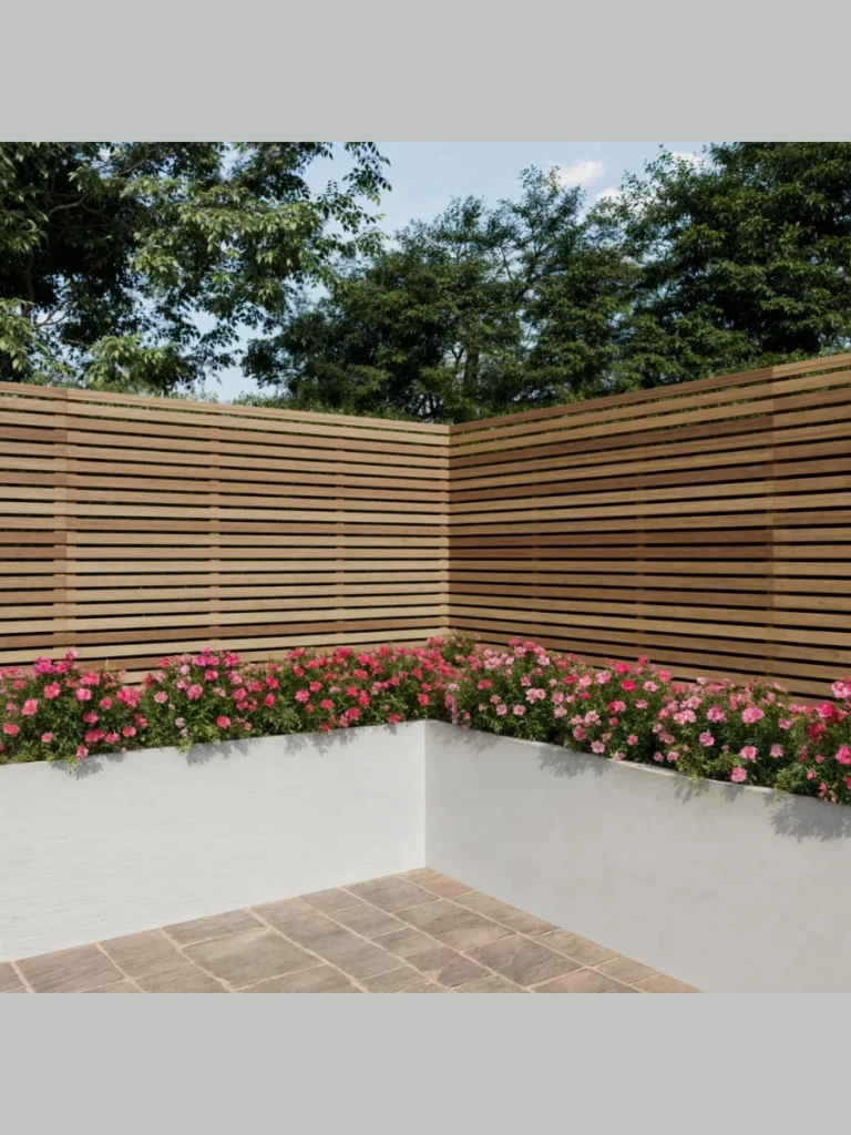 Secure Privacy Boundaries with Thick Horizontal Bamboo Fencing Panels