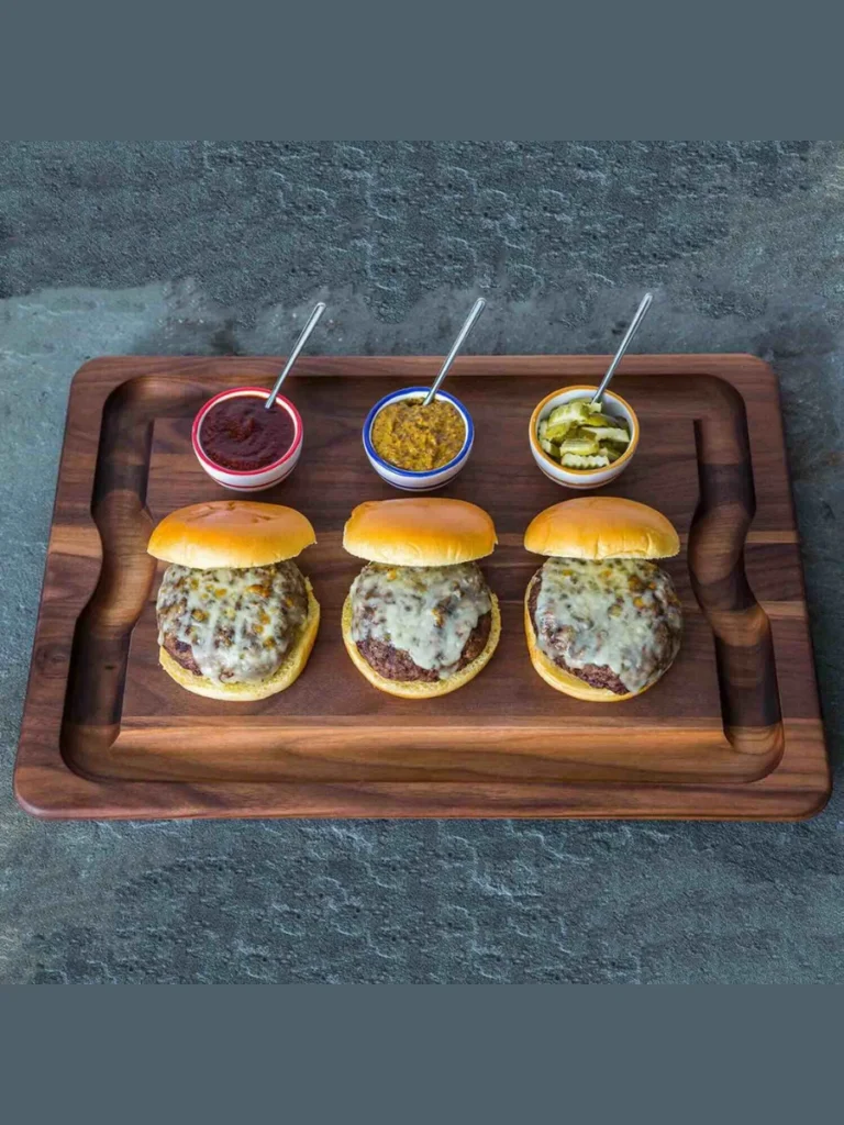 Set Up a Solid Slate Board as a Dedicated Burger Topping Station
