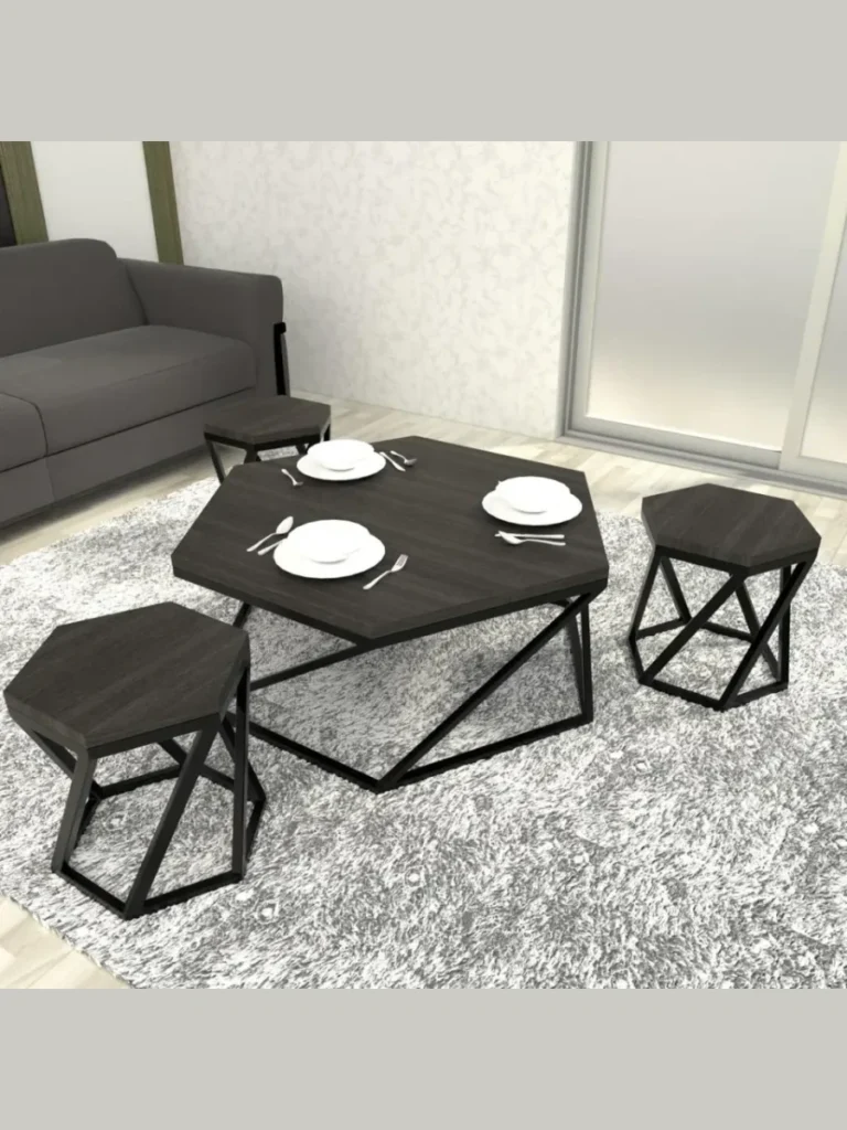Sleek Wraparound Hexagonal Booths for Multi Sided Alcoves