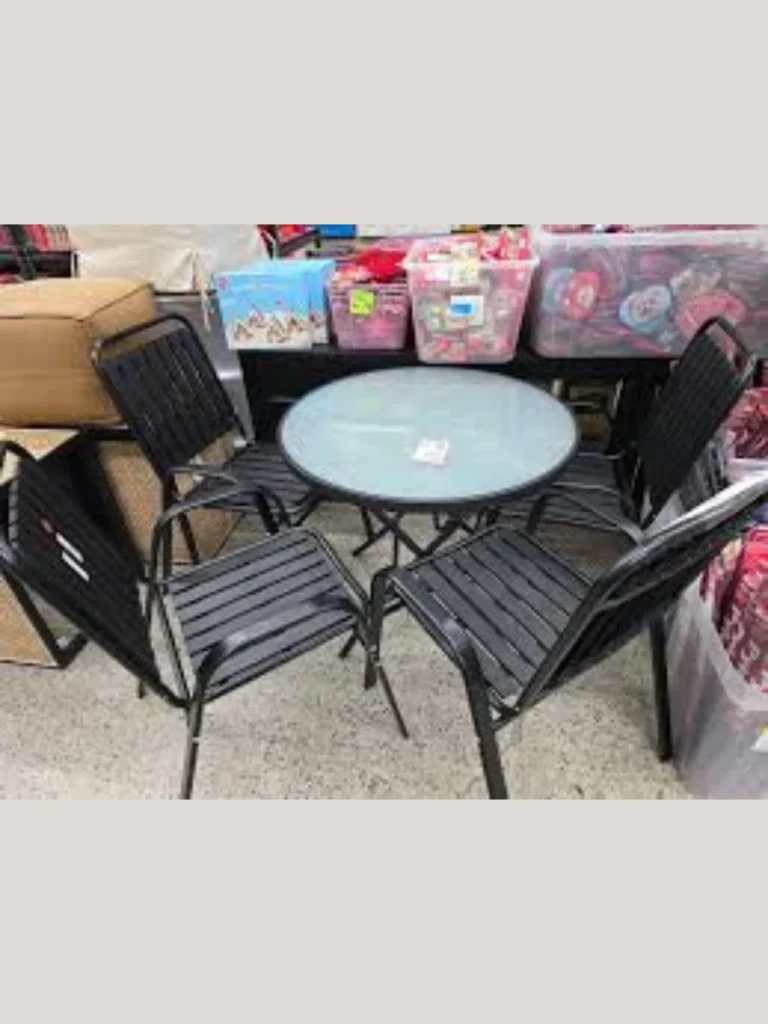Slender Two Piece Metal Folding Bistro Sets