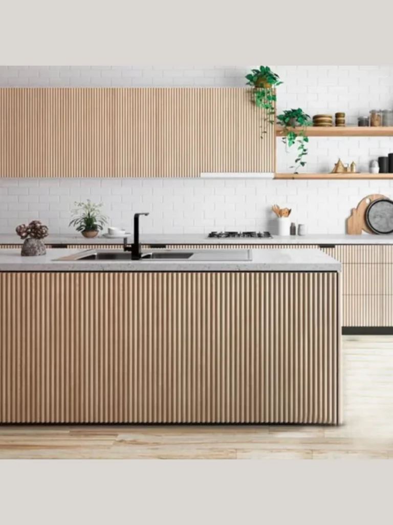 Sliding Tambour Slats Crafted from White Oak