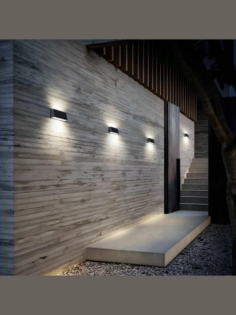 Slim Hanging Solar Powered Wall Sconces