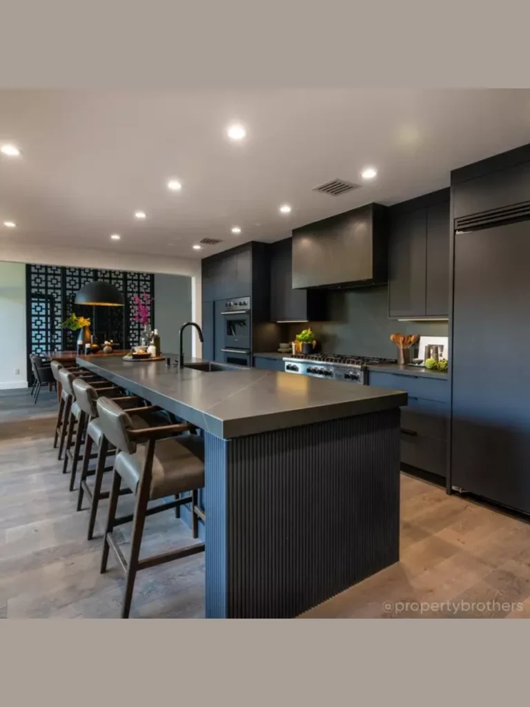 Slim Matte Black Iron Architectural Hardware Accents