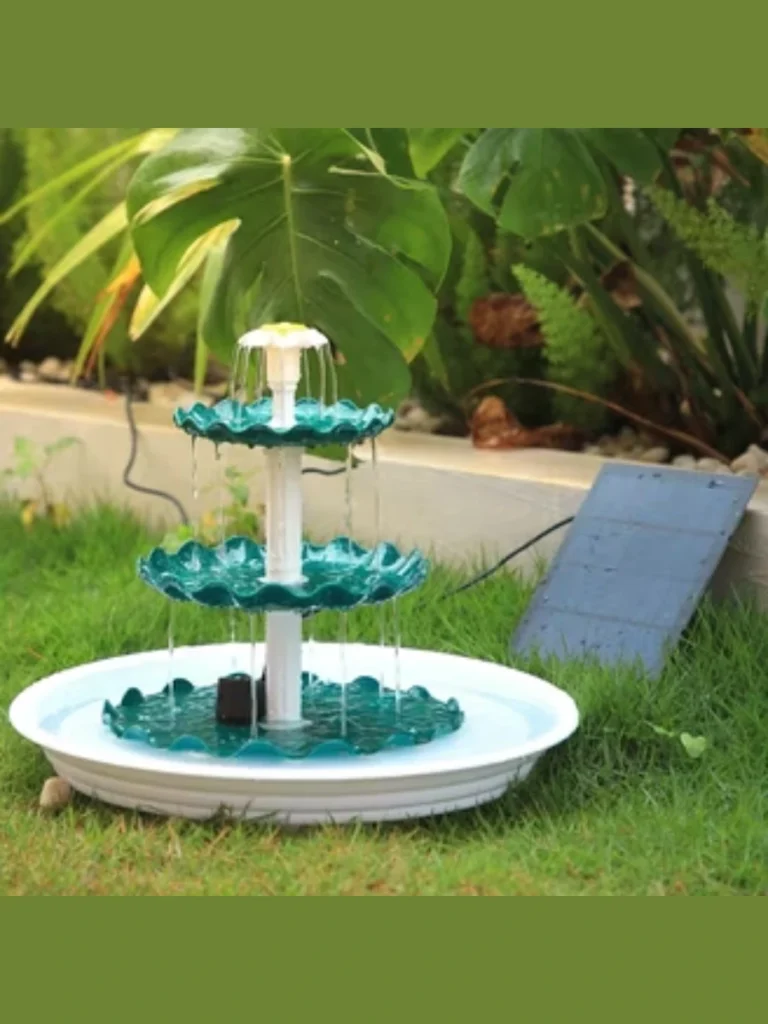 Solar Powered Floating Fountain Basins