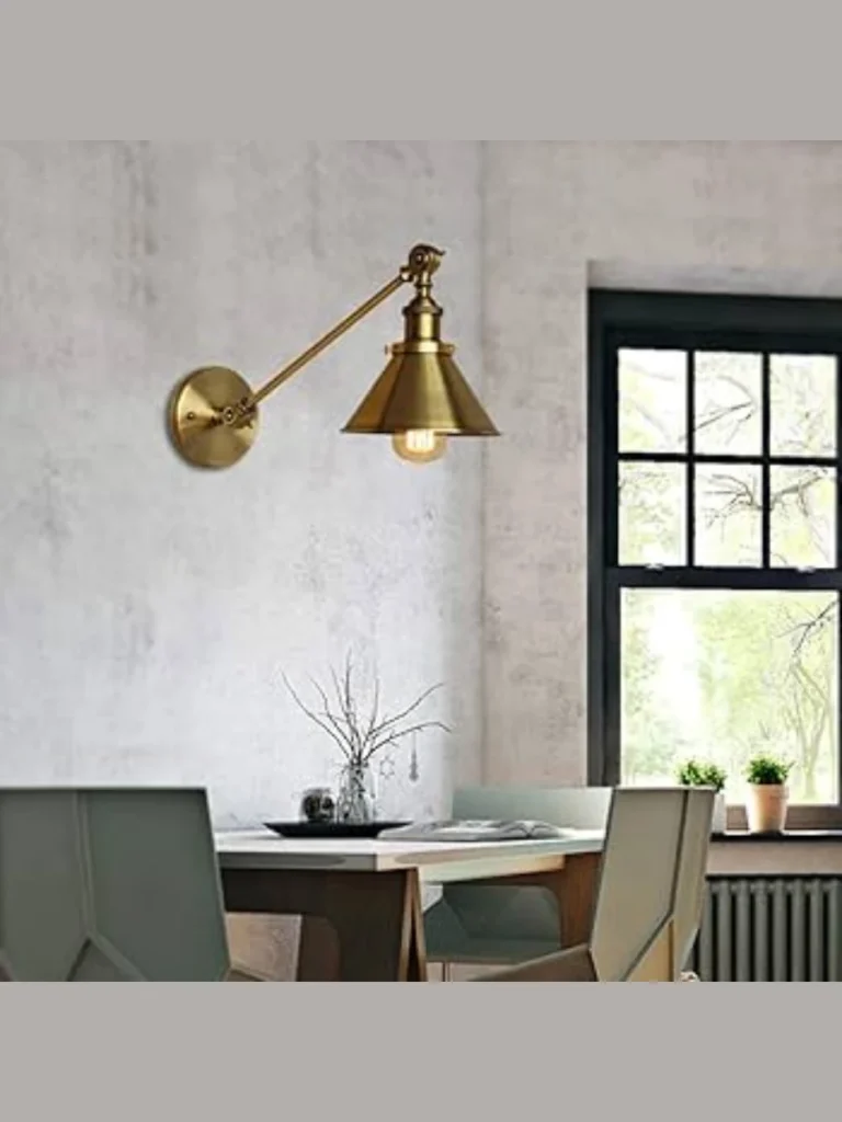 Solid Brass Adjusting Swing Arm Sconces