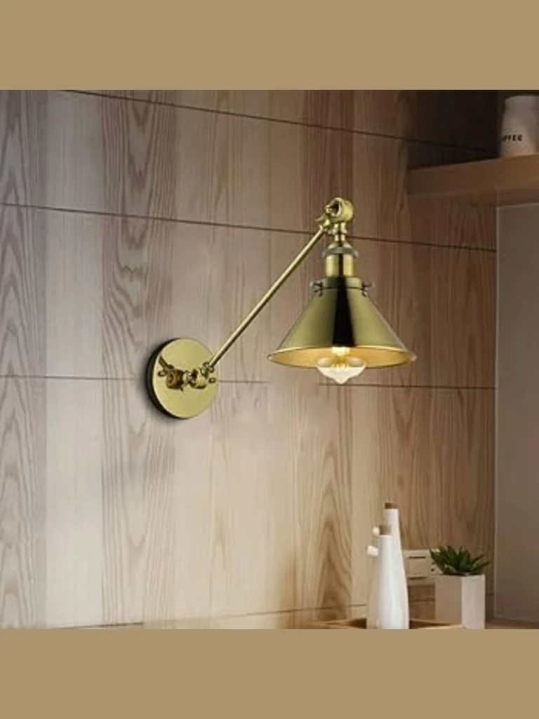 Solid Brass Adjusting Swing Arm Sconces