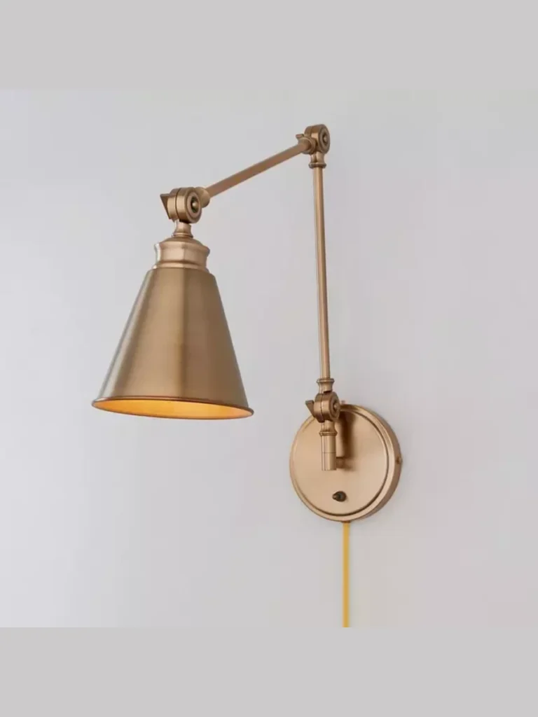 Solid Brass Adjusting Swing Arm Sconces