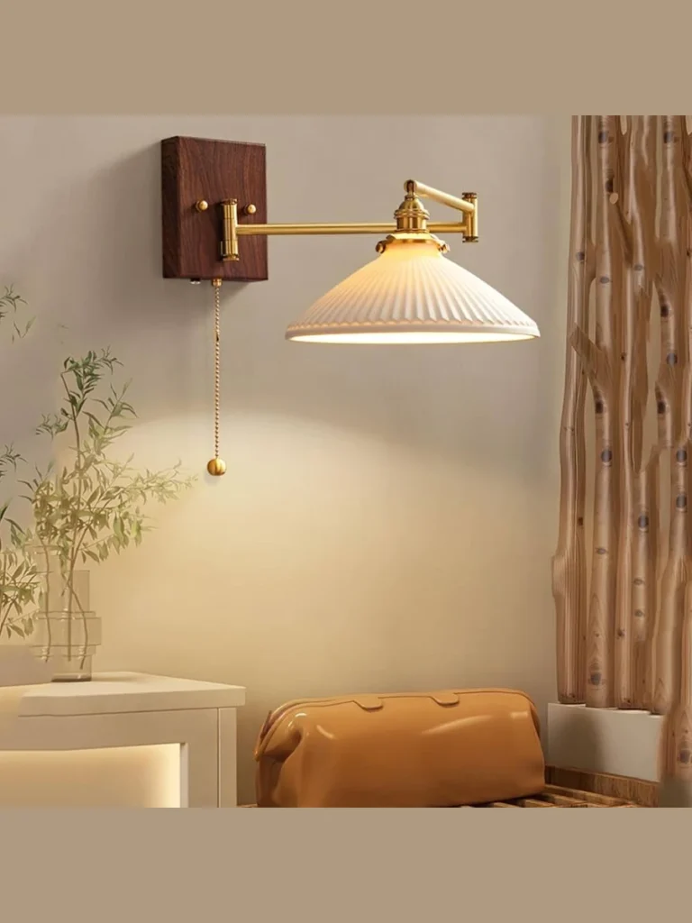 Solid Brass Adjusting Swing Arm Sconces