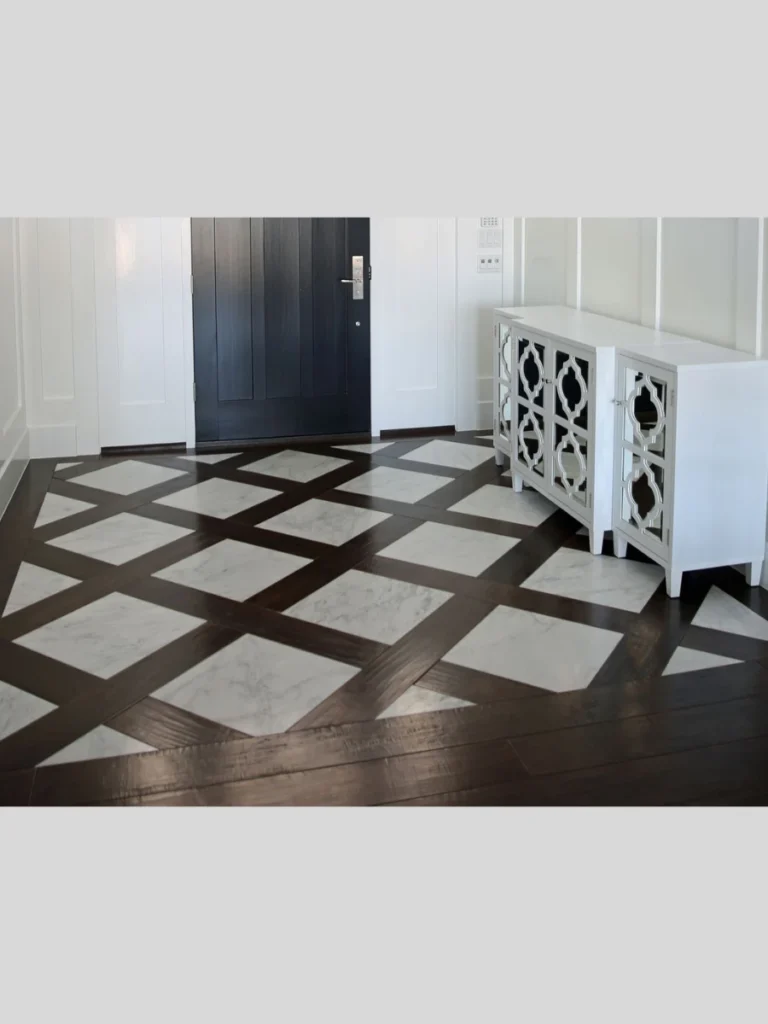 Sticky Back Faux Slate Entryway Threshold Tiles