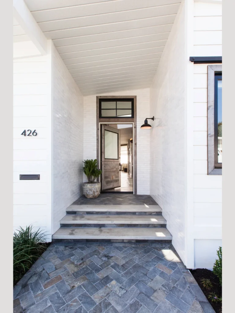 Sticky Back Faux Slate Entryway Threshold Tiles
