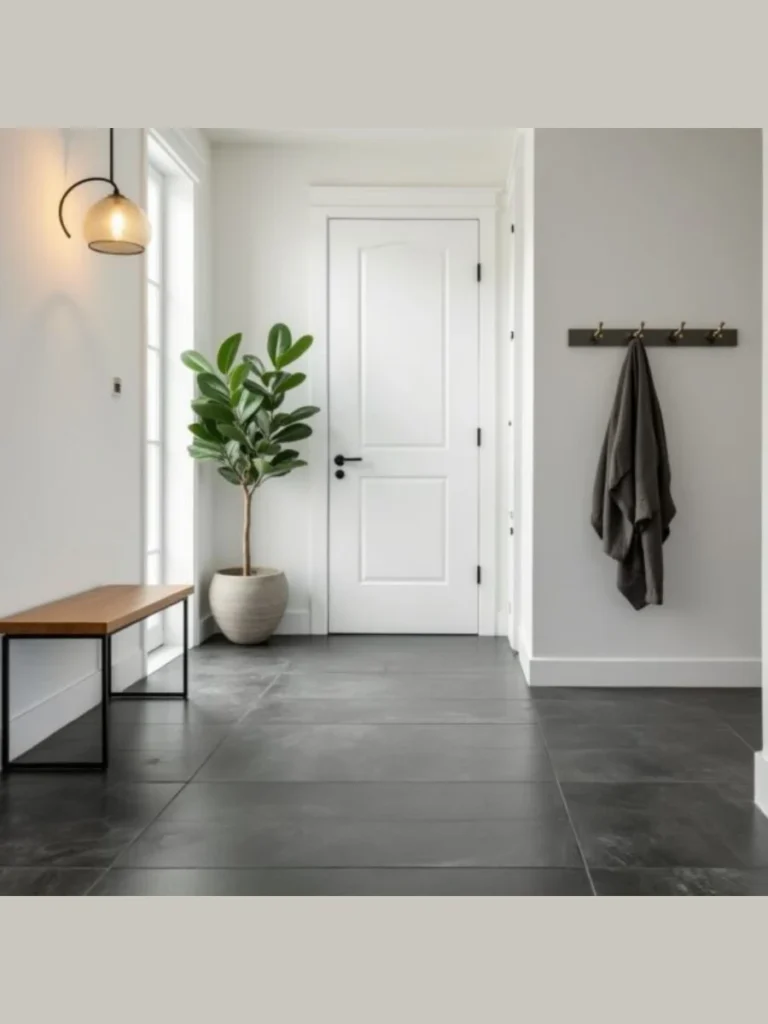 Sticky Back Faux Slate Entryway Threshold Tiles