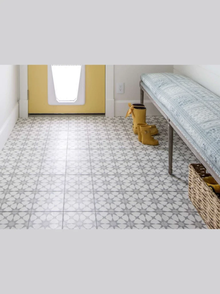 Sticky Back Faux Slate Entryway Threshold Tiles