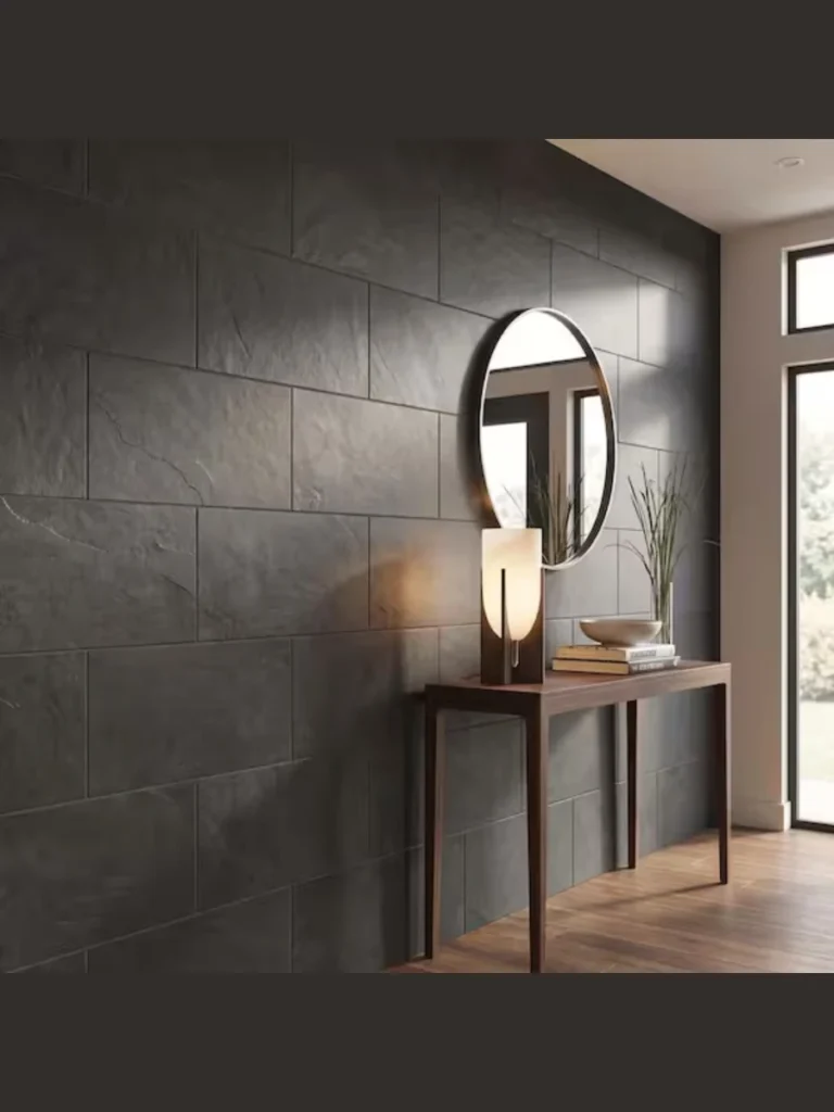Sticky Back Faux Slate Entryway Threshold Tiles