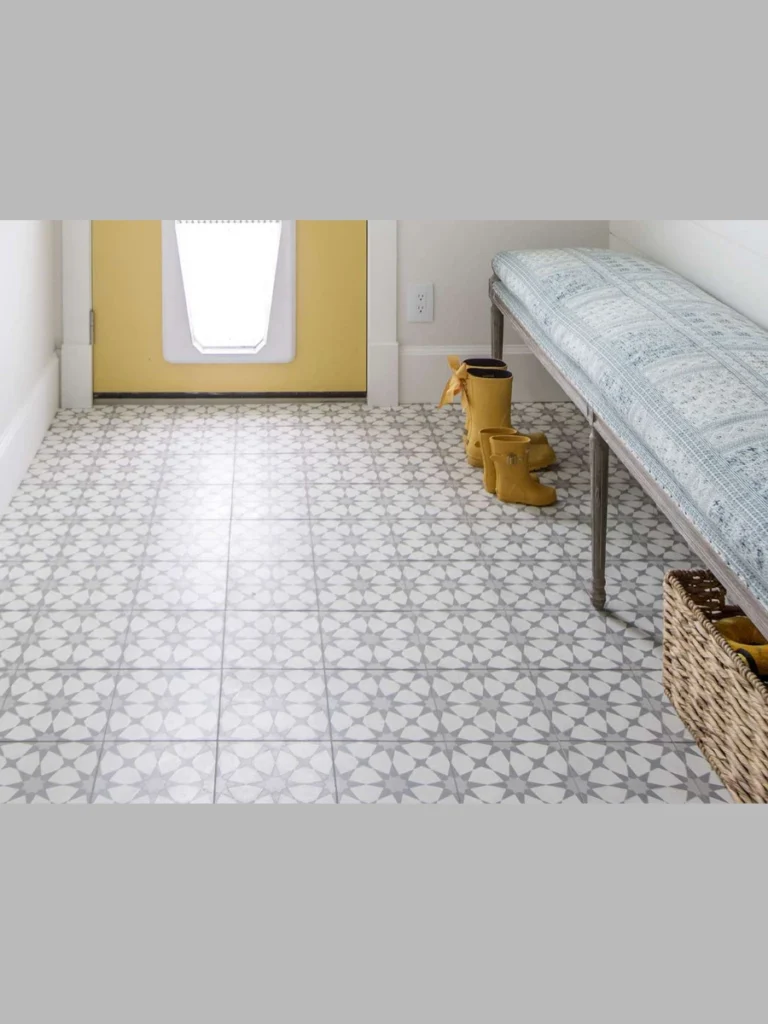 Sticky Back Faux Slate Entryway Threshold Tiles