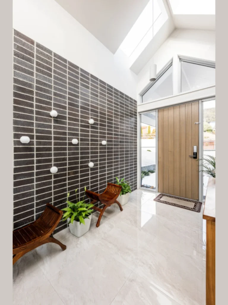 Sticky Back Faux Slate Entryway Threshold Tiles