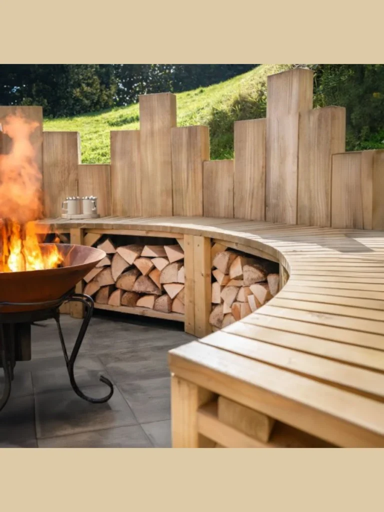 Style the Perimeter with Solid Teak Storage Benches to Hide Fuel
