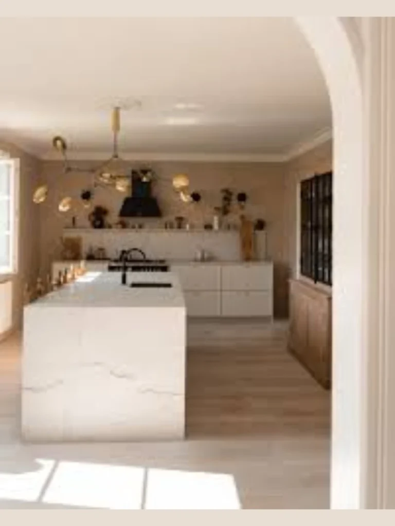 Subtle Hand Troweled Lime Wash Accent Walls