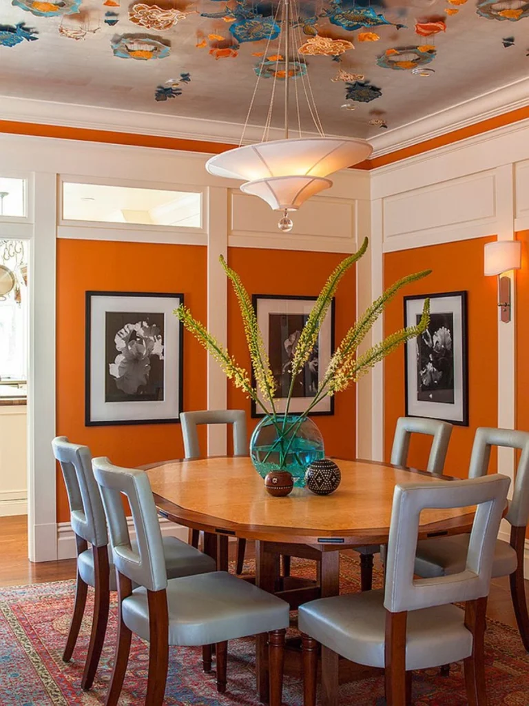 Sunset Orange and Shiny Gold Ledge Groupings