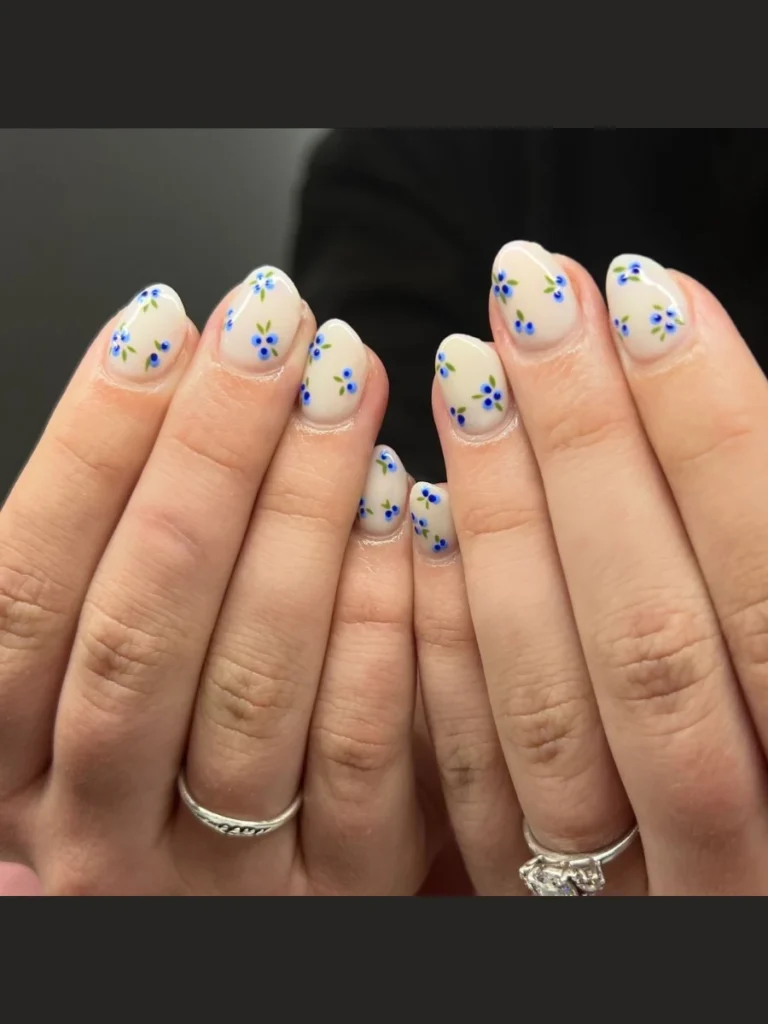 Sweet Blueberry Cluster Pinstripes