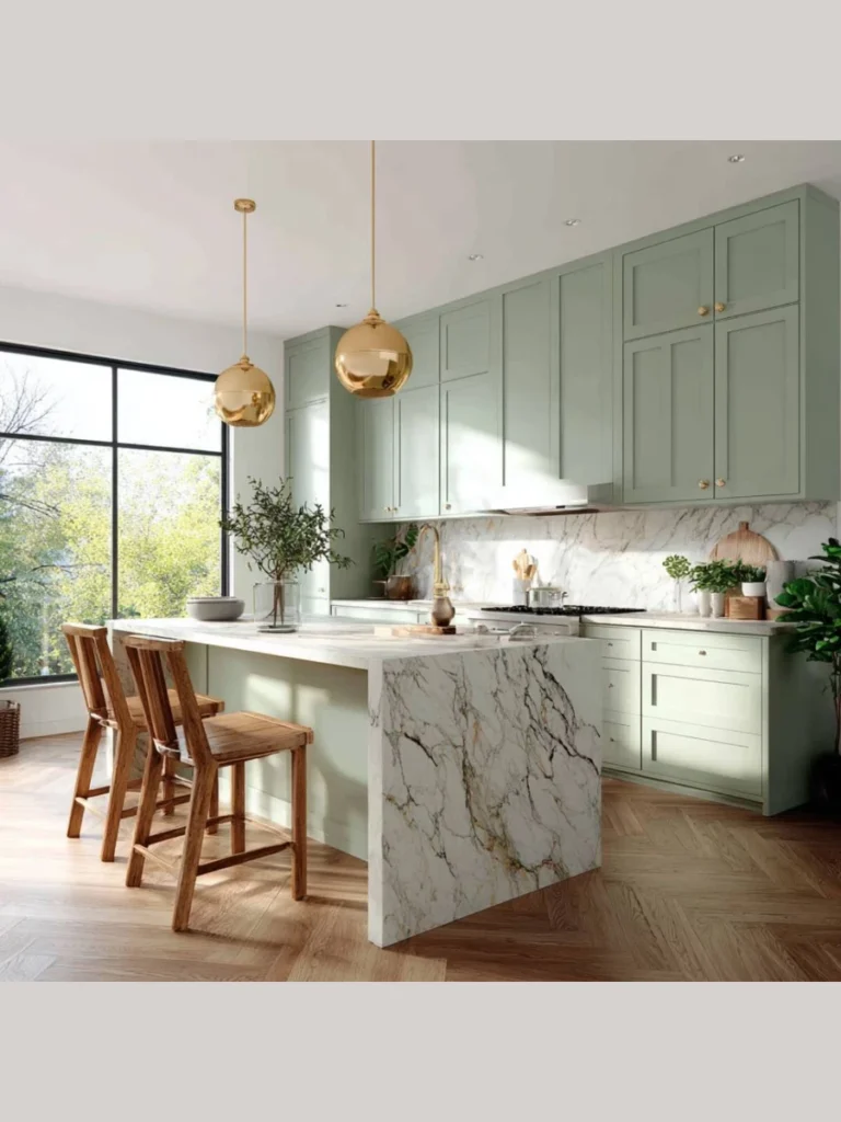 Tactile Leathered Verde Alpi Marble Islands