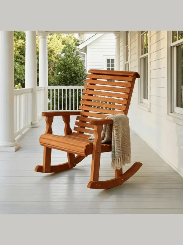 Tapered Timber Rocking Chair Scuff and Paint