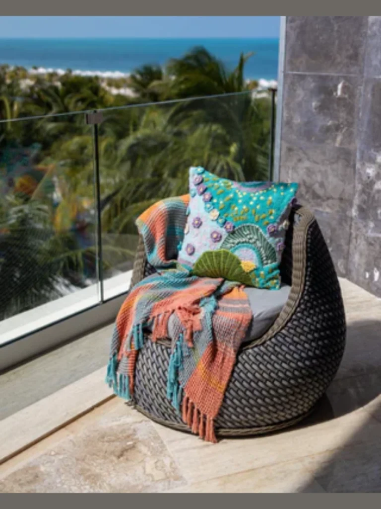 Thick Cotton Oatmeal Waffle Throw Blankets