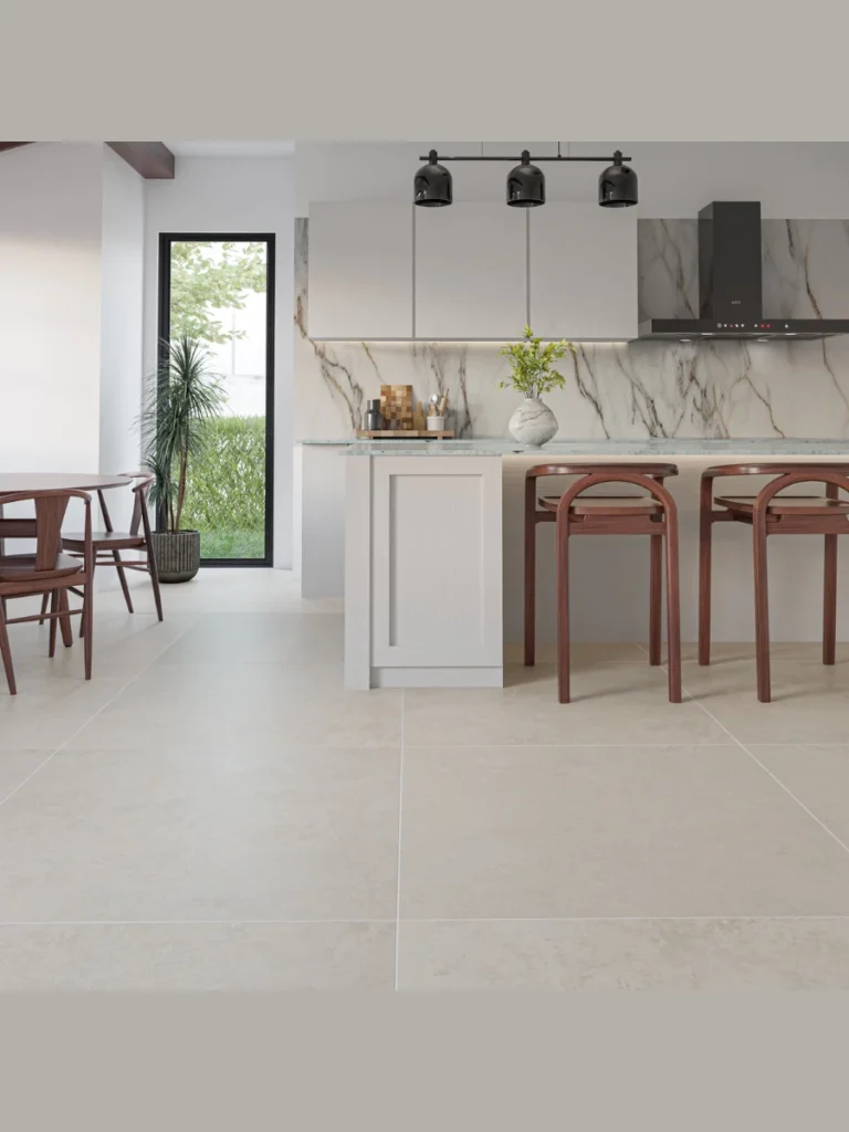 Thick Sawn Edge Travertine Brick Basketweaves