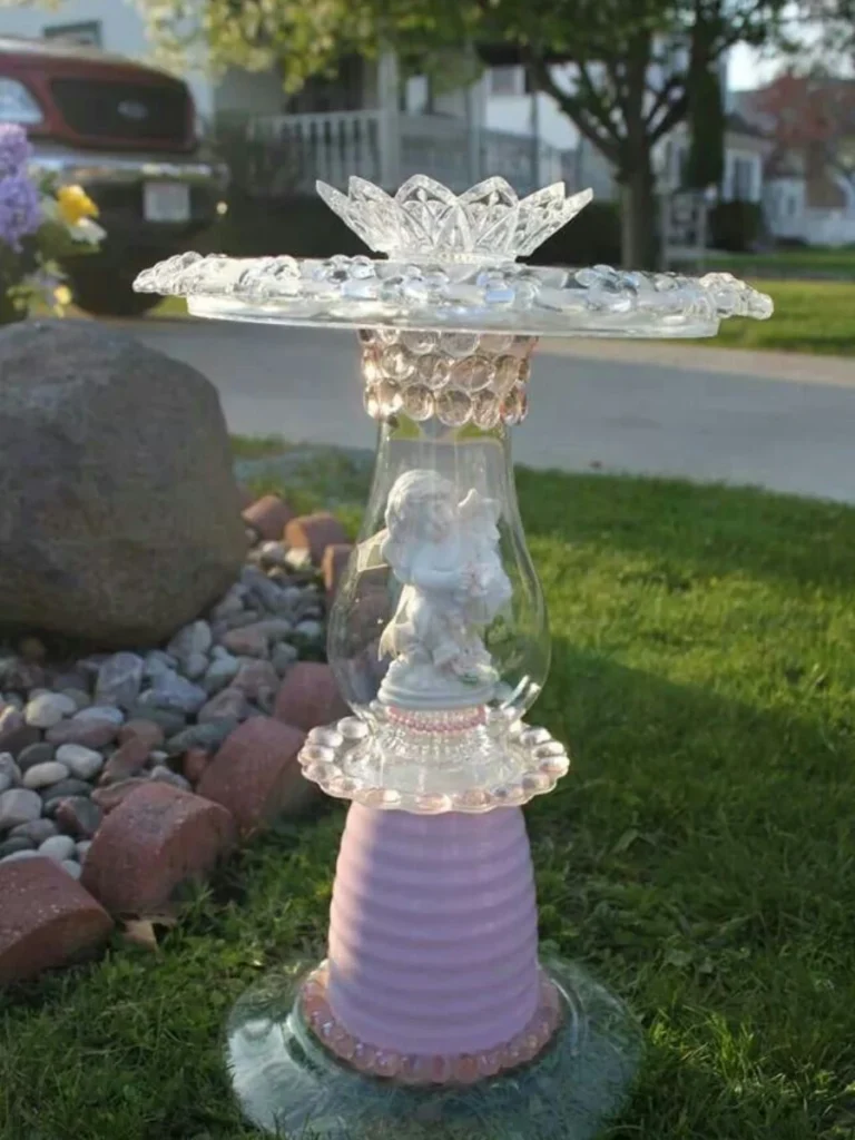 Tiered Amber Depression Glass Platters