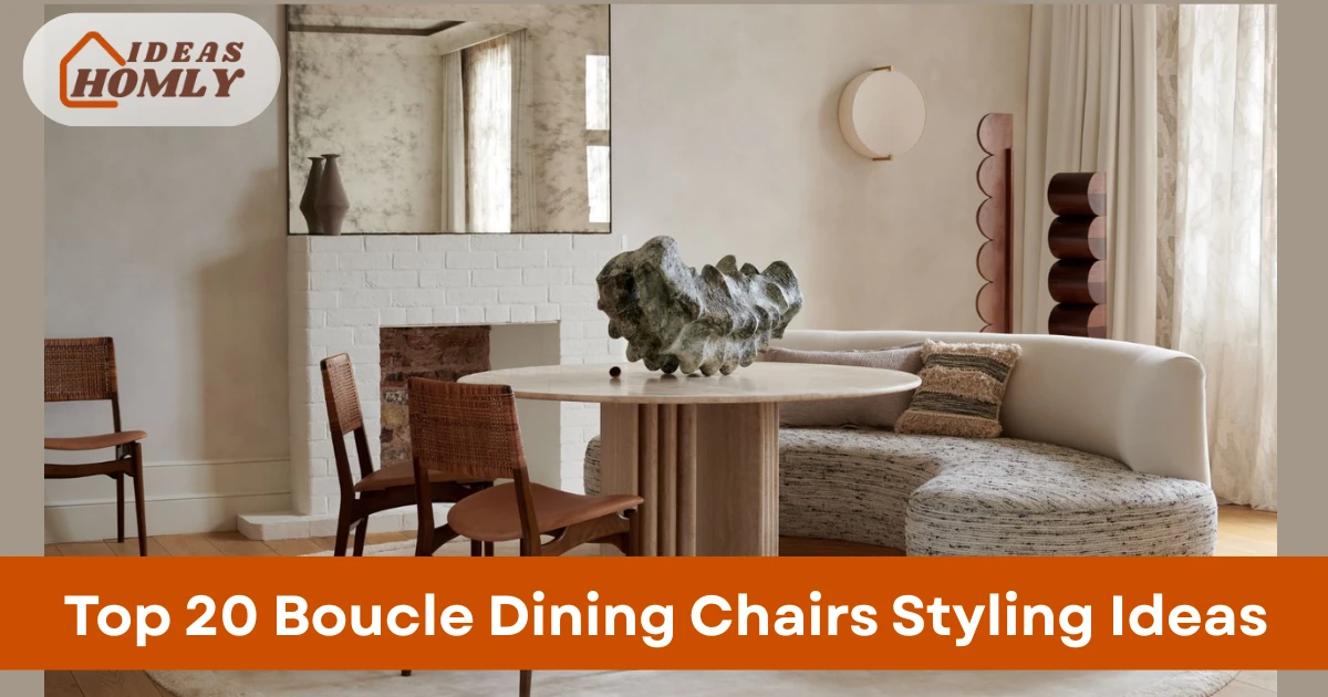 Boucle Dining Chairs Styling Ideas