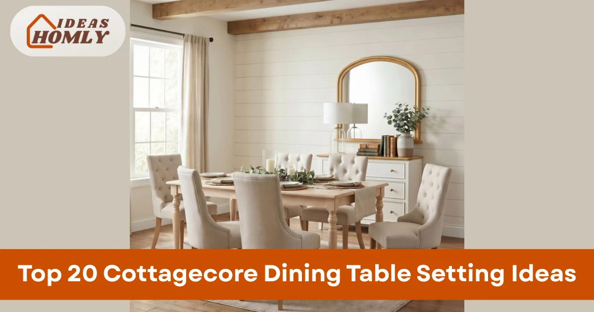 Top 20 Cottagecore Dining Table Setting Ideas for High Styles