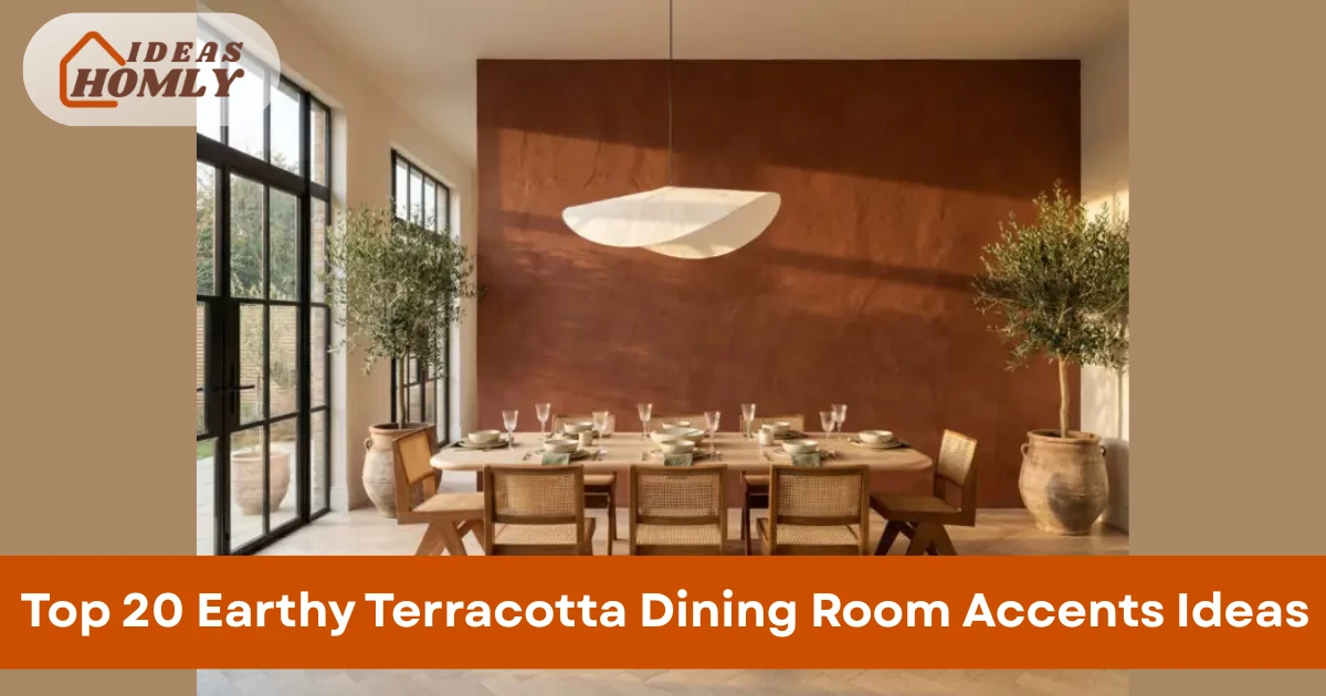 Earthy Terracotta Dining Room Accents Ideas