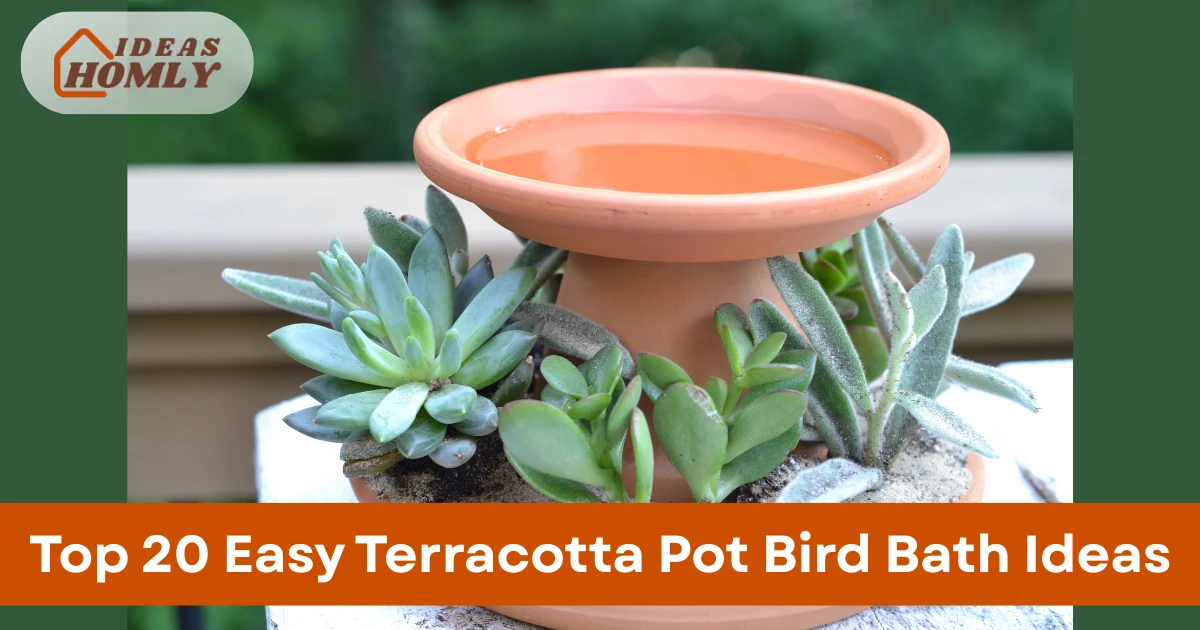 Easy Terracotta Pot Bird Bath Ideas