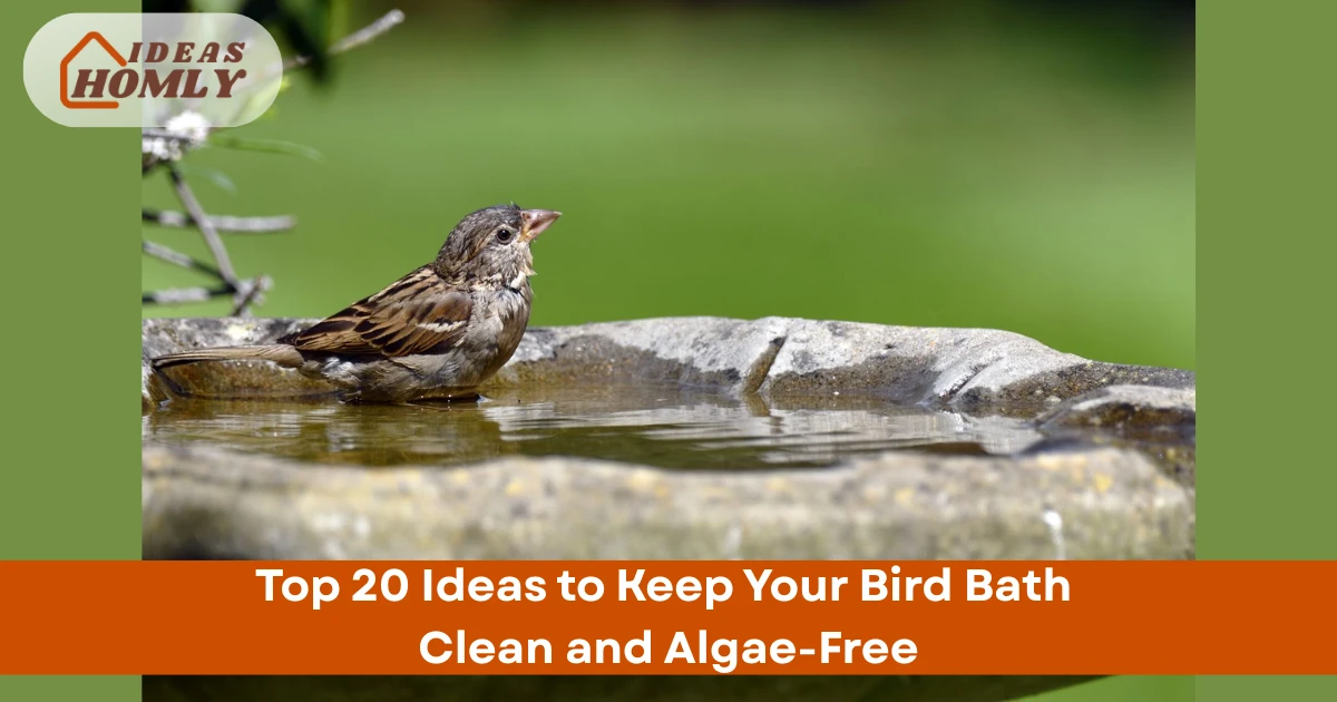 Ideas to Keep Your Bird Bath Clean and Algae-Free